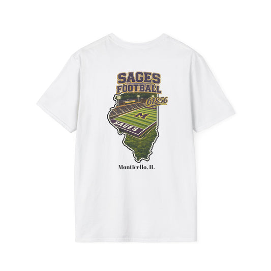 Graphic Sages Field in Illinois Border T-Shirt