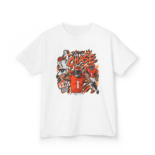 YOUTH Ja'Marr Chase Graphic T-Shirt - Sunday Standouts Sketch Series