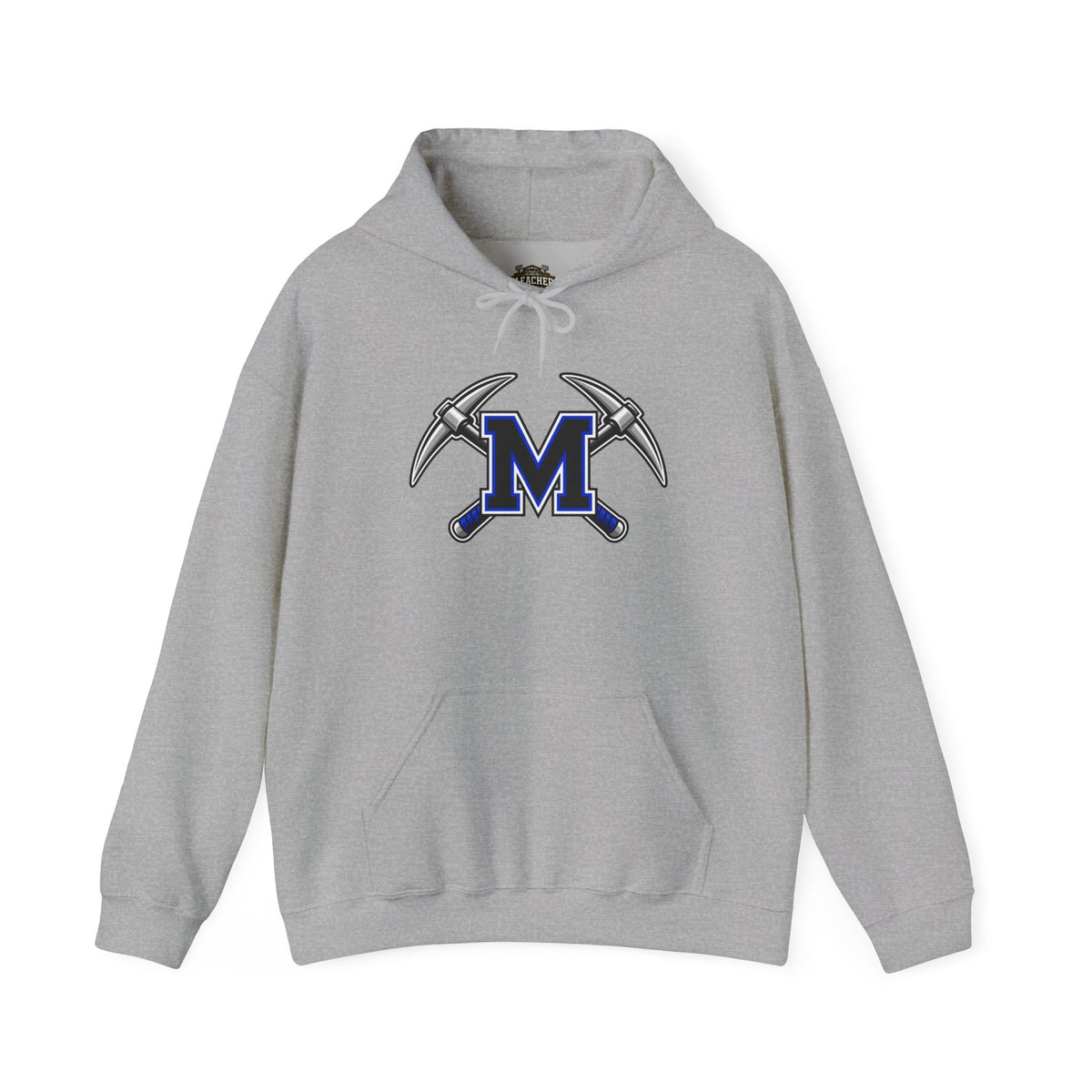 Miners M Logo Hoodie - Cross Pickaxe Graphic M Logo