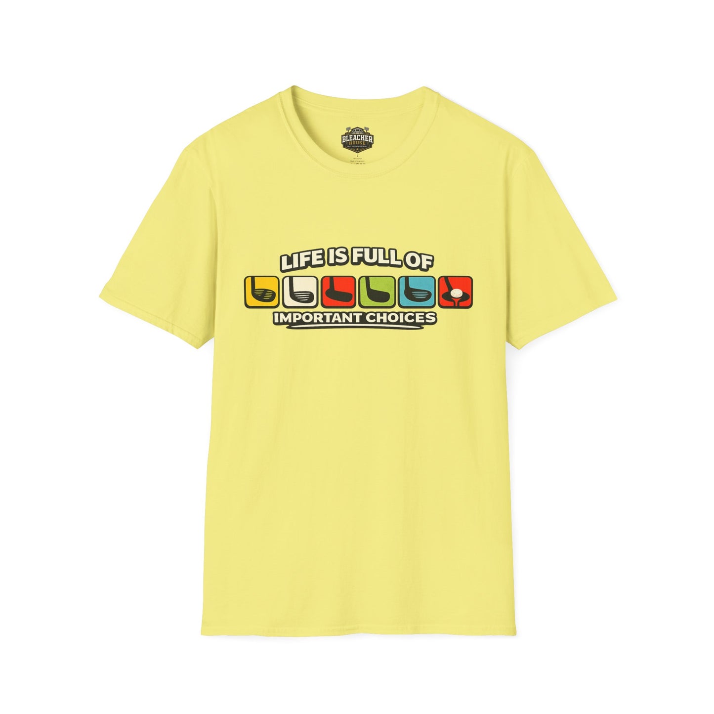 T‑Shirt — "Life Is Full Of Important Choices" Retro Game Controller Graphic