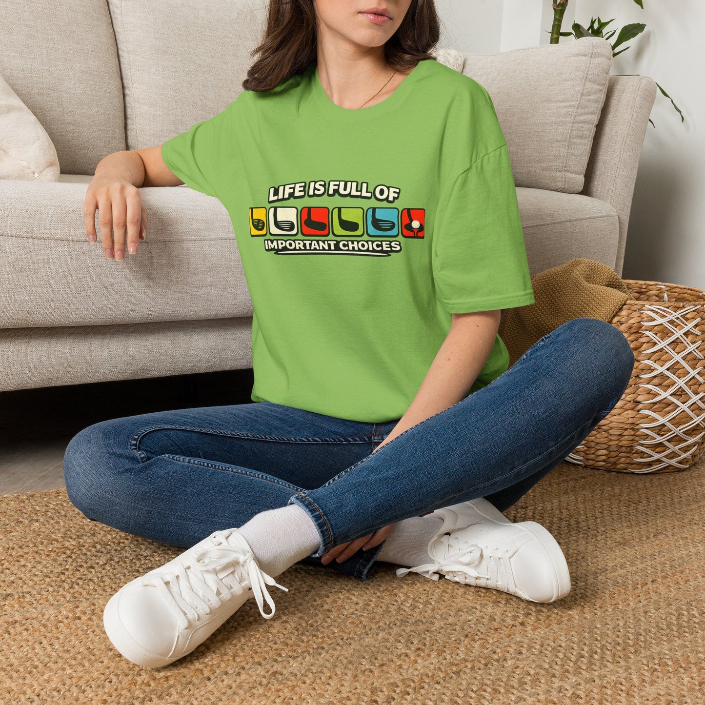 T‑Shirt — "Life Is Full Of Important Choices" Retro Game Controller Graphic