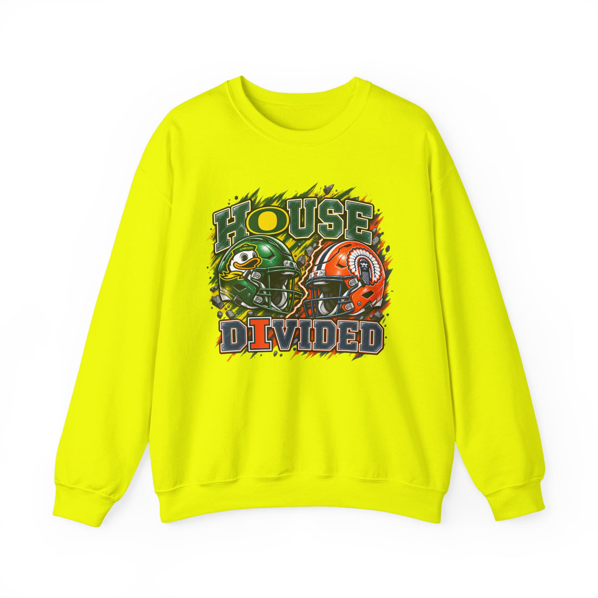 House Divided Graphic Crewneck Sweatshirt - Oregon vs. Illinois