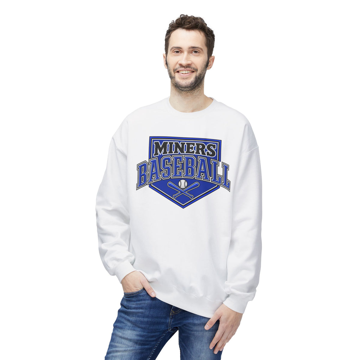 Miners Baseball Crewneck Sweatshirt