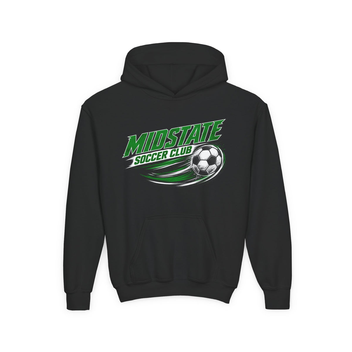 Youth Midstate Soccer Hoodie - MidState Soccer Club Graphic Hooded Sweatshirt