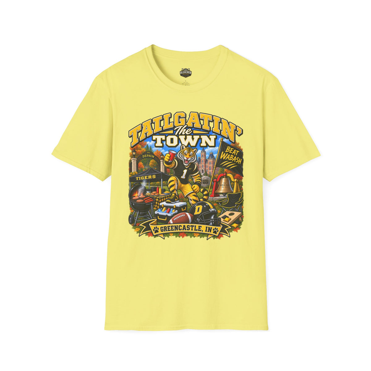 Tailgatin' the Town - DEPAUW EDITION - College Game Day Tailgate Tee