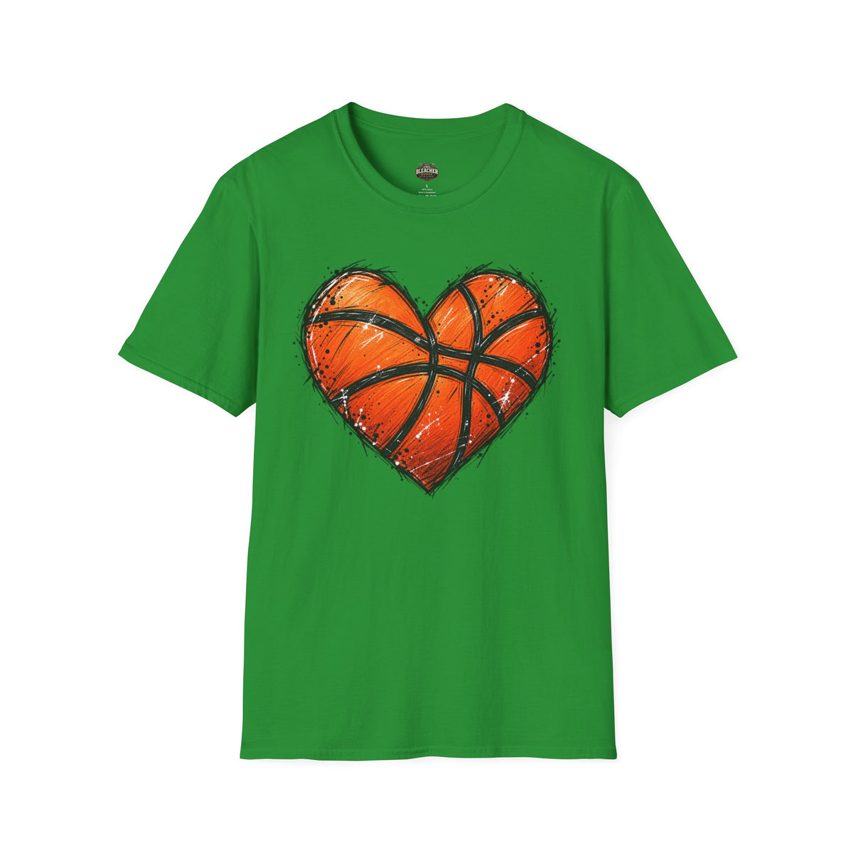 Basketball Heart T-Shirt — Athletic Love Tee for Players & Fans