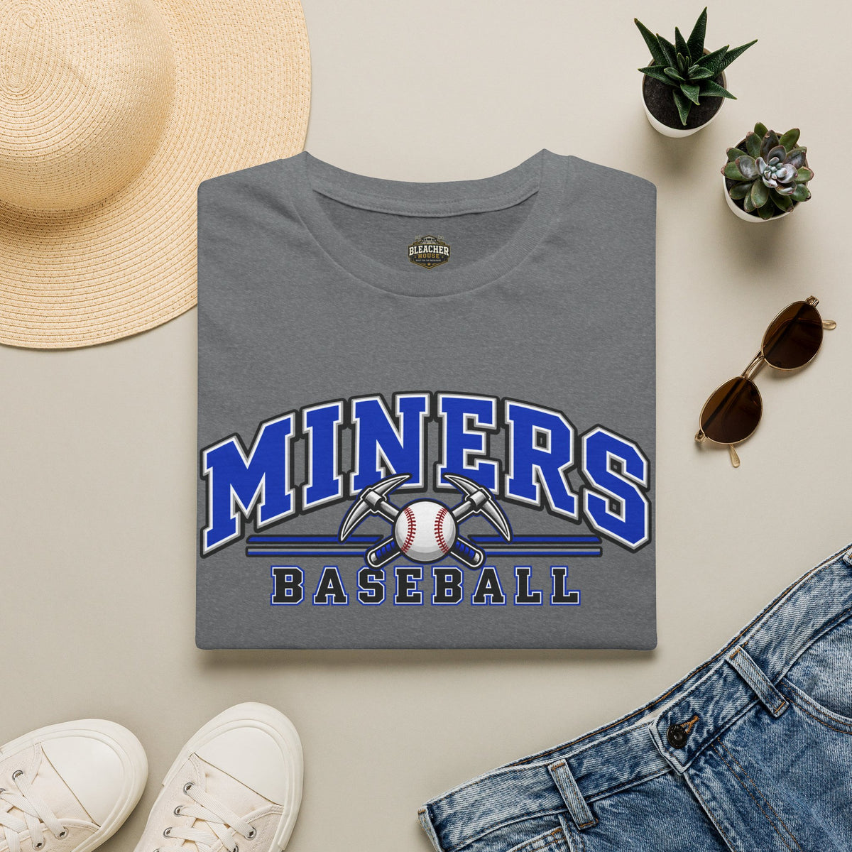 Miners Baseball T-Shirt – Team Logo Unisex Softstyle T shirt