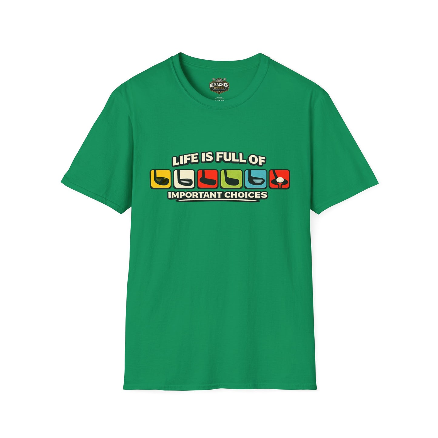 T‑Shirt — "Life Is Full Of Important Choices" Retro Game Controller Graphic