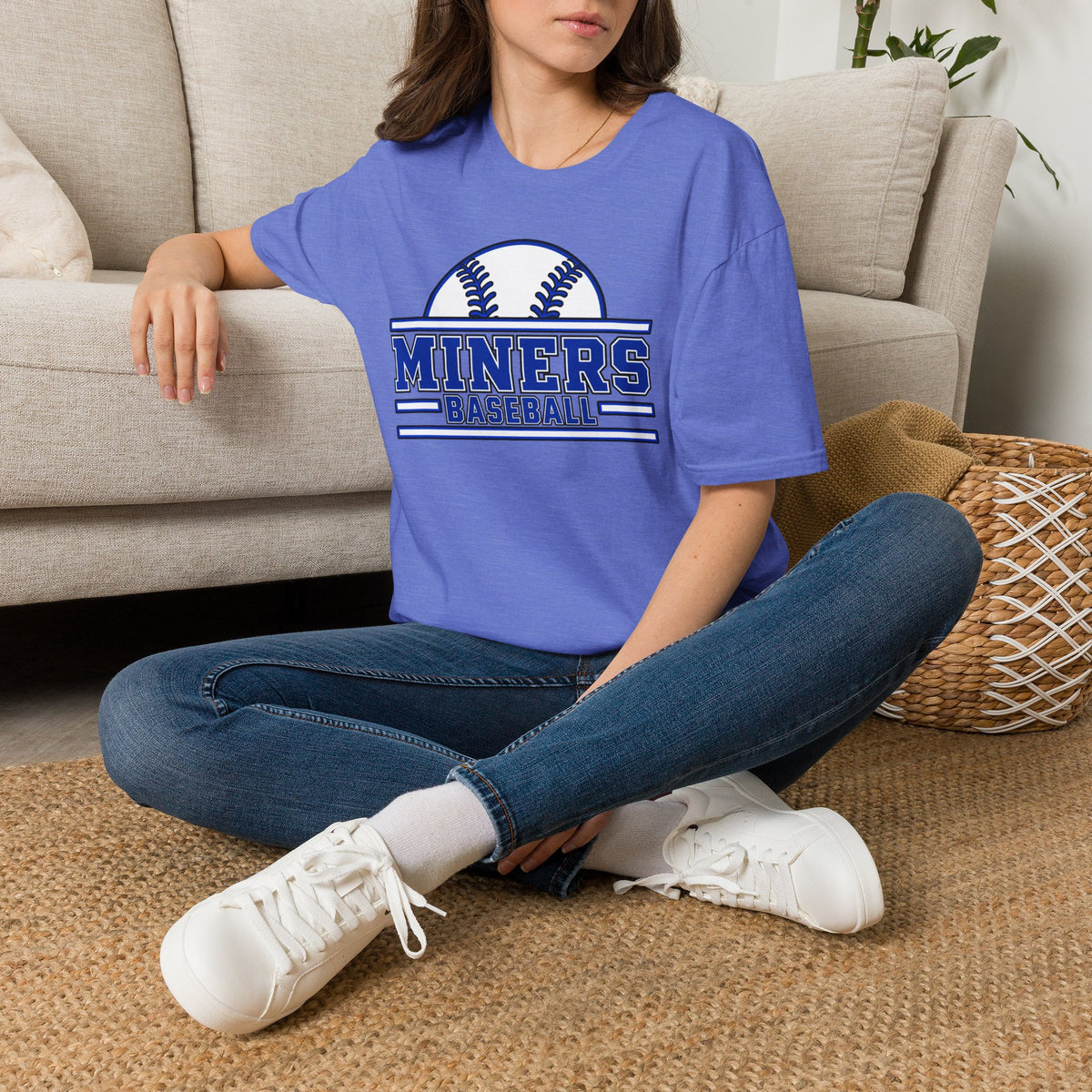 Miners Baseball Team T‑Shirt — Retro Baseball Logo Tee
