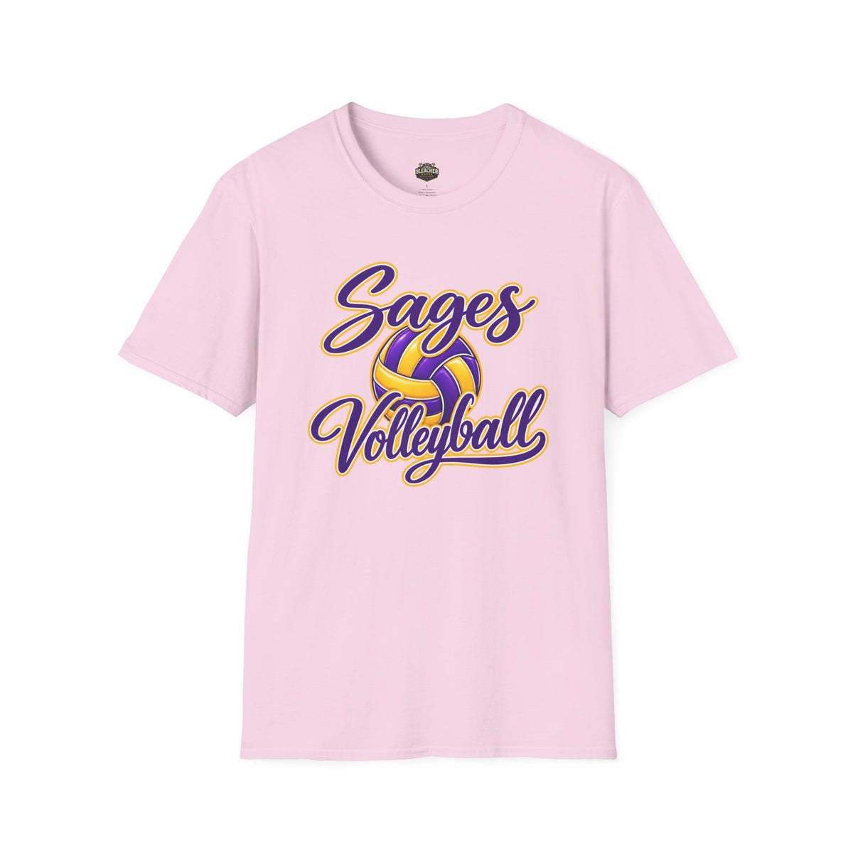 Sages Volleyball T-Shirt — Purple & Gold Team Tee