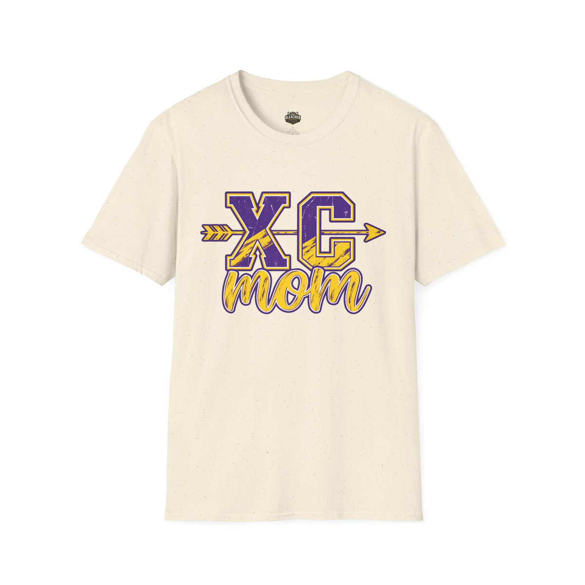 XC Mom T‑Shirt – Cross Country Mom Graphic Tee (Arrow & Varsity Lettering)