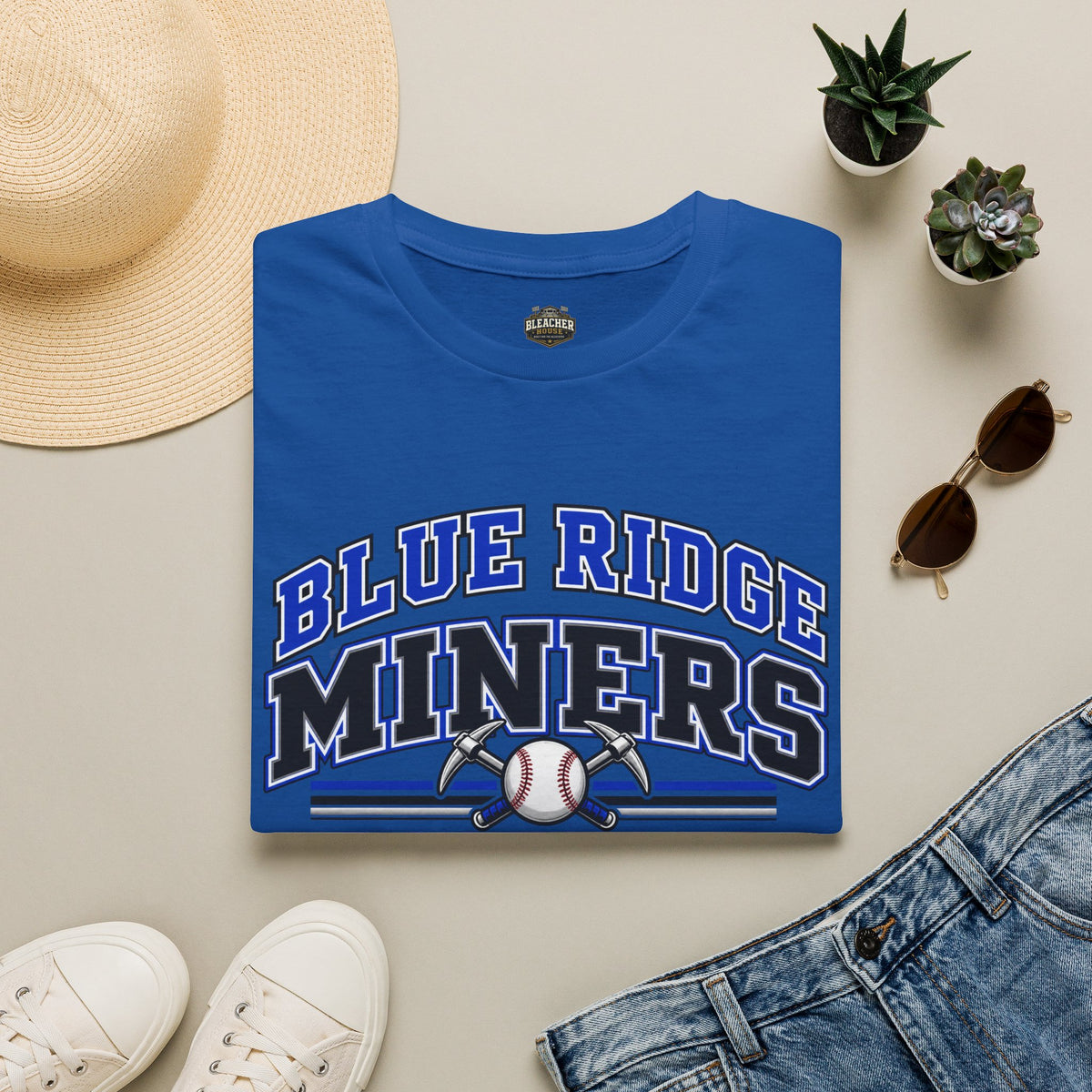 Blue Ridge Miners Baseball T-Shirt - Unisex Softstyle Tee