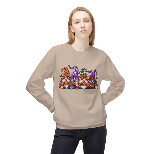 Halloween Pumpkin Gnomes Crewneck Sweatshirt