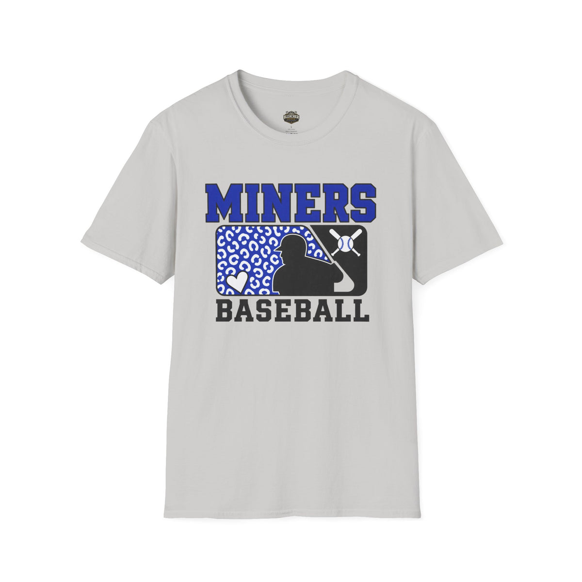 Miners Baseball T-Shirt — Leopard Print Batter Graphic Tee