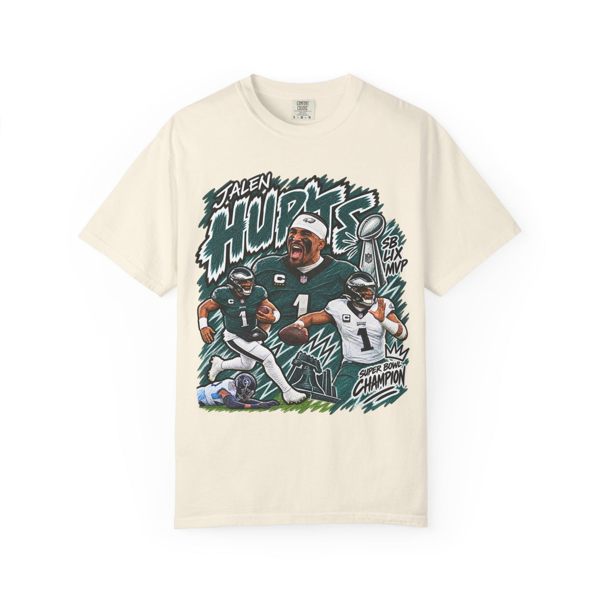 Jalen Hurts Graphic T-Shirt - Sunday Standouts Sketch Series