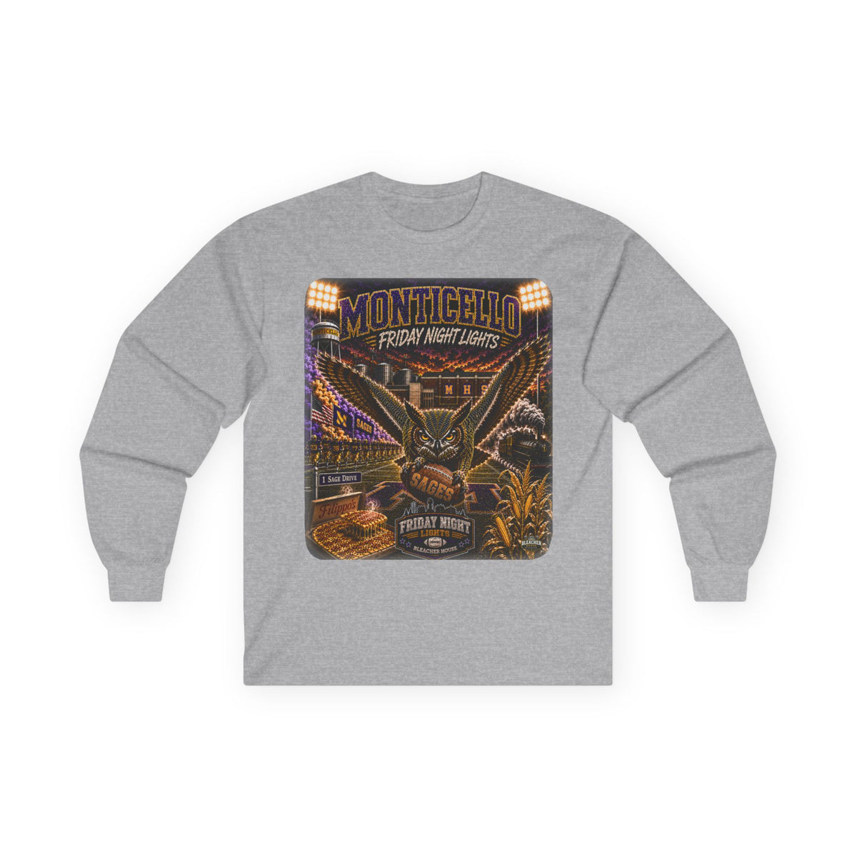 Friday Night Lights Long Sleeve Tee - MONTICELLO Edition