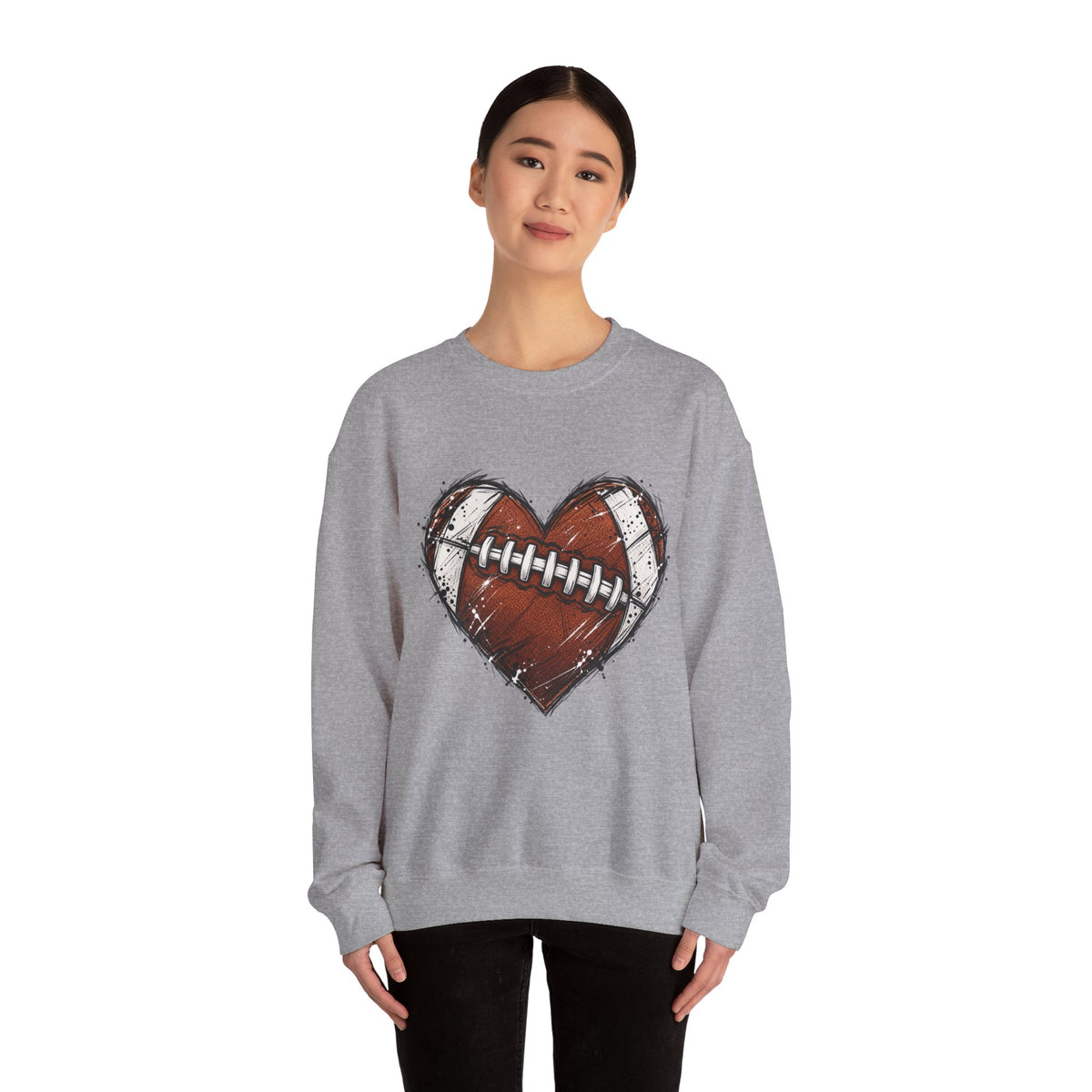 Unisex Heavy Blend™ Football Crewneck Sweatshirt