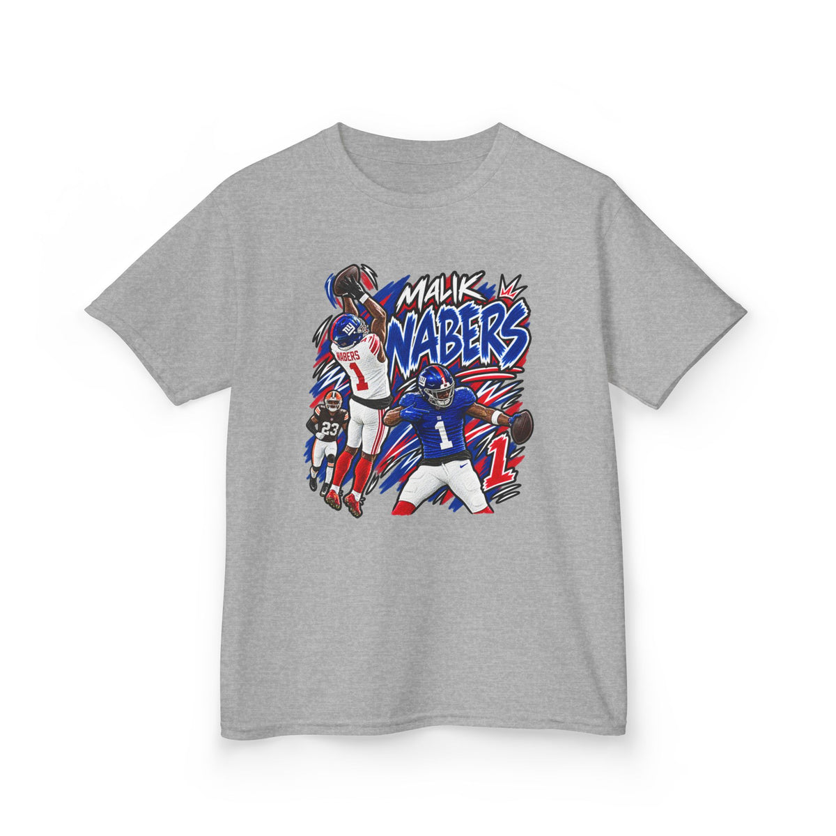 Malik Nabers Graphic T-Shirt - Sunday Standouts Sketch Series