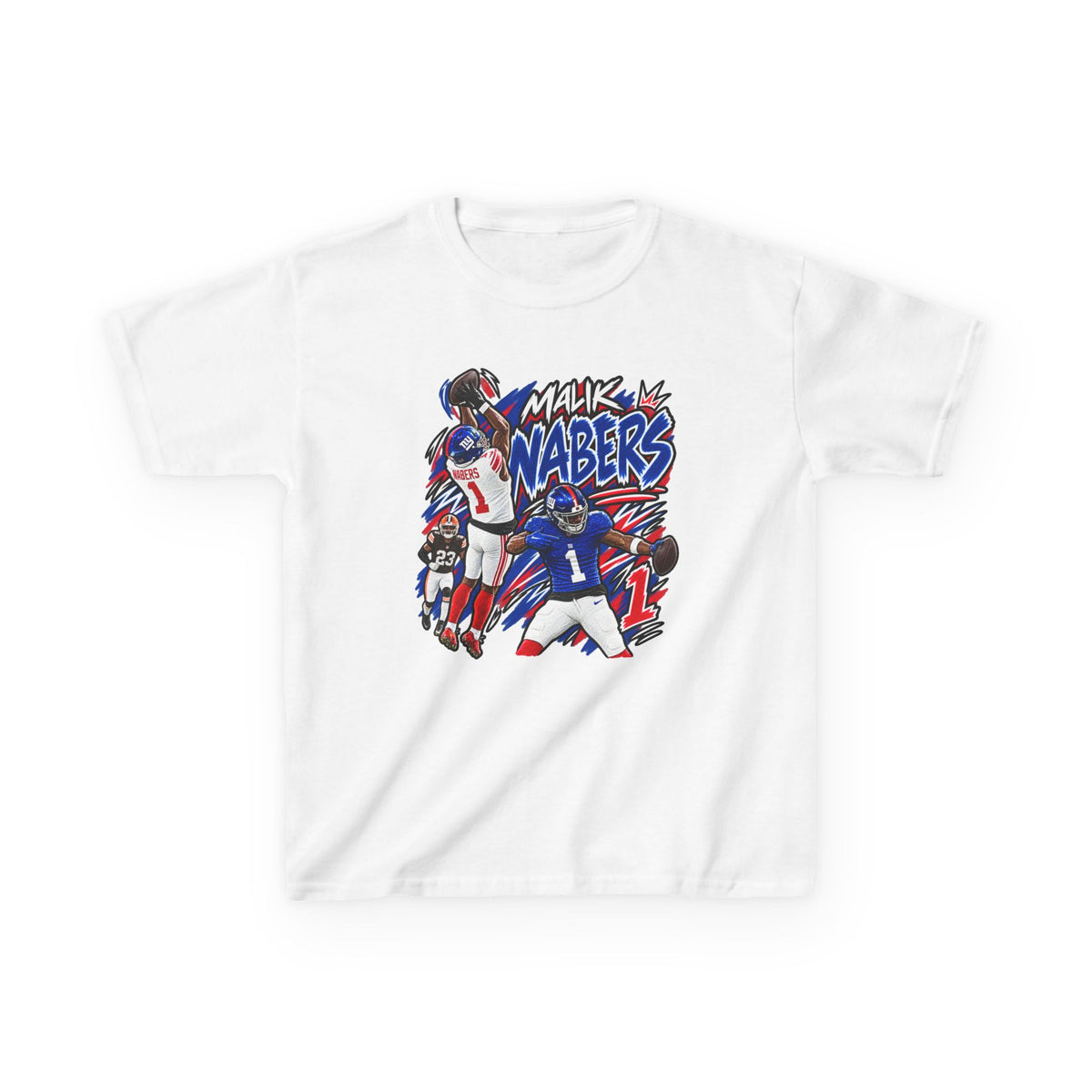Malik Nabers Graphic T-Shirt - Sunday Standouts Sketch Series