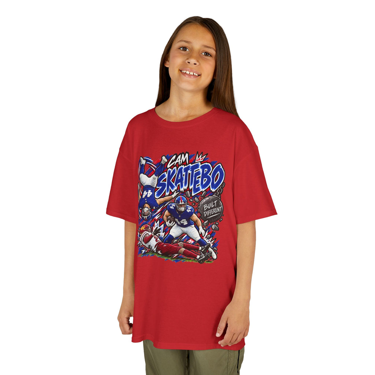 YOUTH Cam Skattebo Graphic T-Shirt - Sunday Standouts Sketch Series