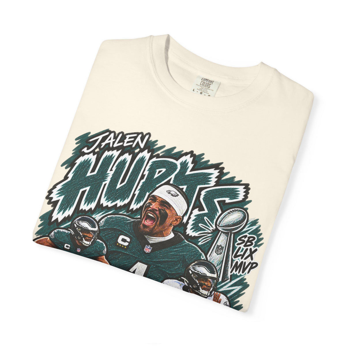 Jalen Hurts Graphic T-Shirt - Sunday Standouts Sketch Series