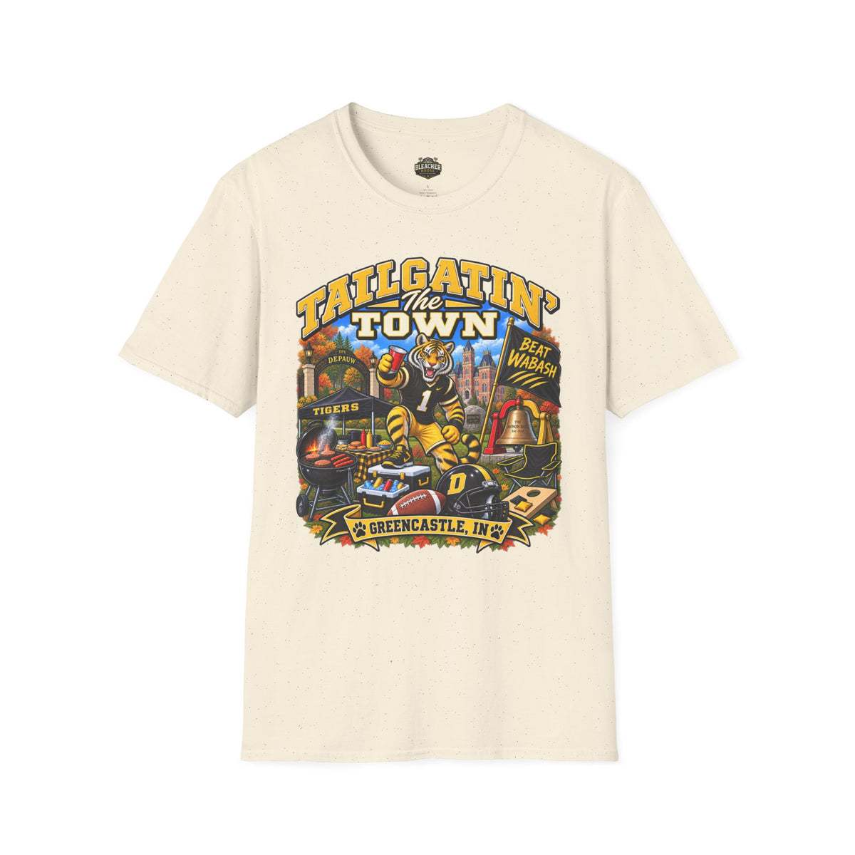 Tailgatin' the Town - DEPAUW EDITION - College Game Day Tailgate Tee