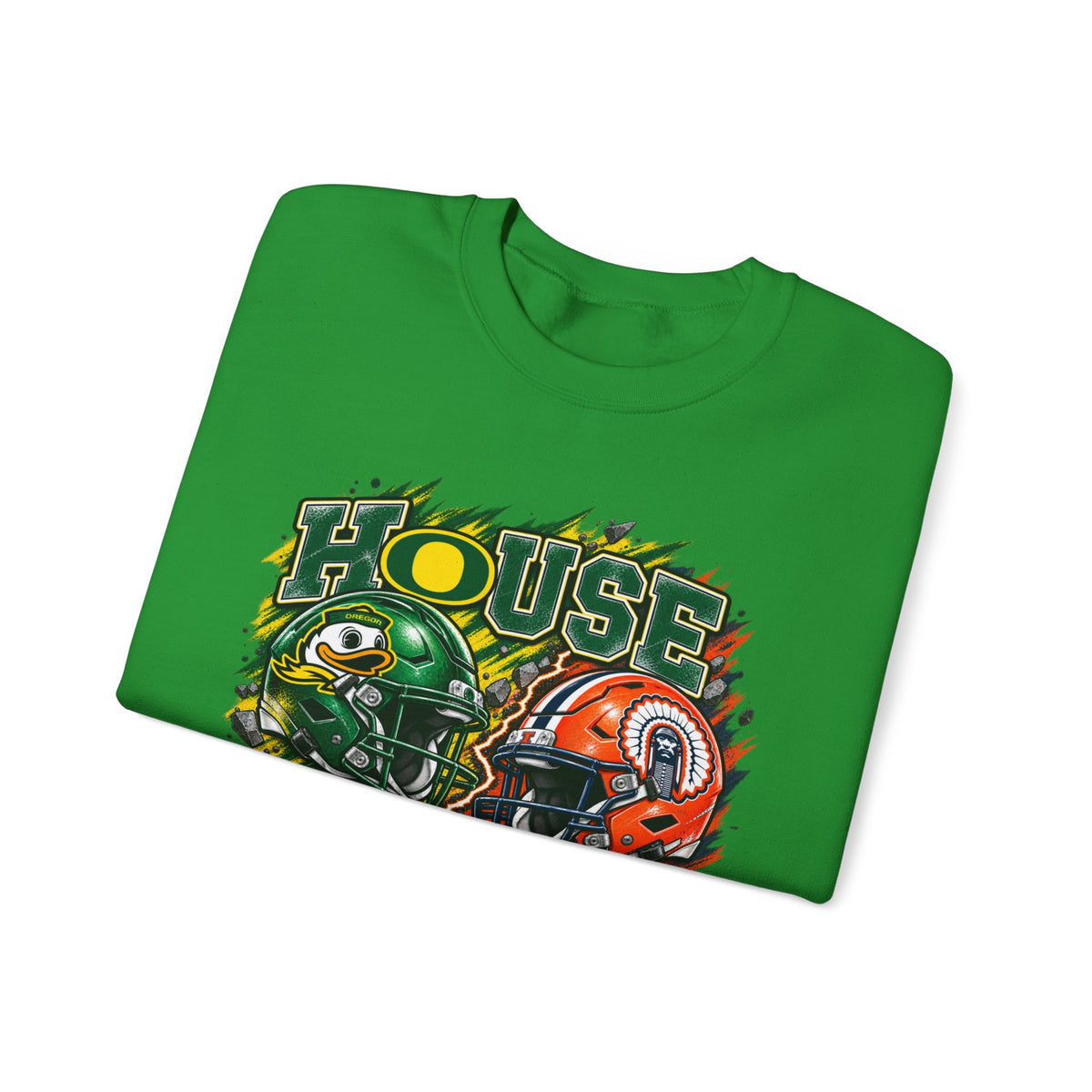 House Divided Graphic Crewneck Sweatshirt - Oregon vs. Illinois