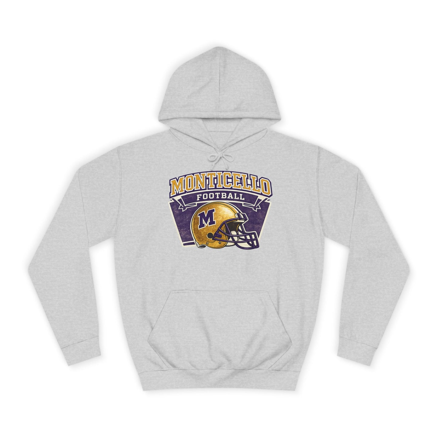 Monticello Football Hoodie — Vintage Helmet Hoodie