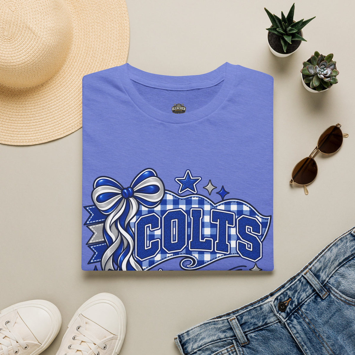 Colts Ribbon & Banner T-Shirt — Team Spirit Tee