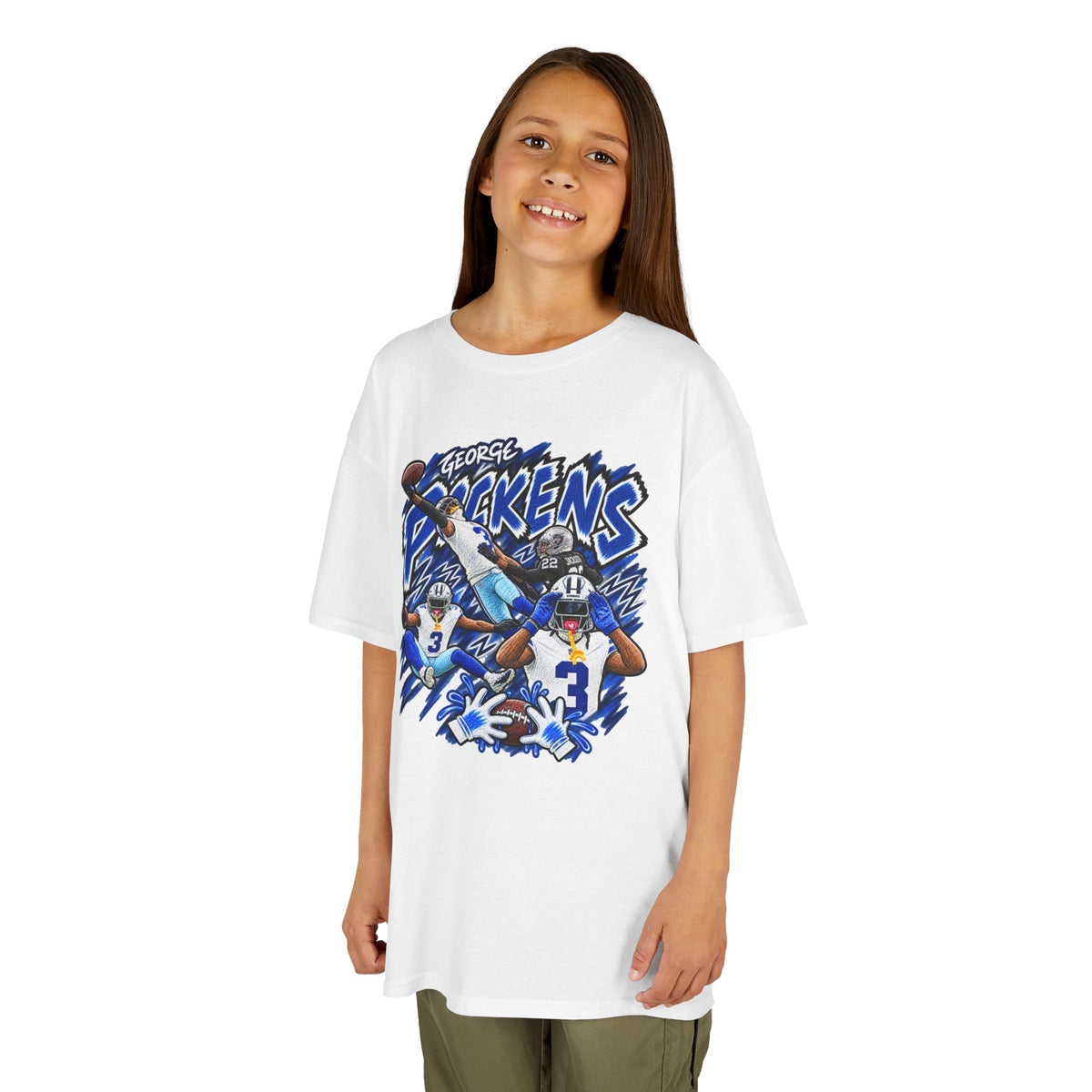YOUTH George Pickens Graphic T-Shirt - Sunday Standouts Sketch Series