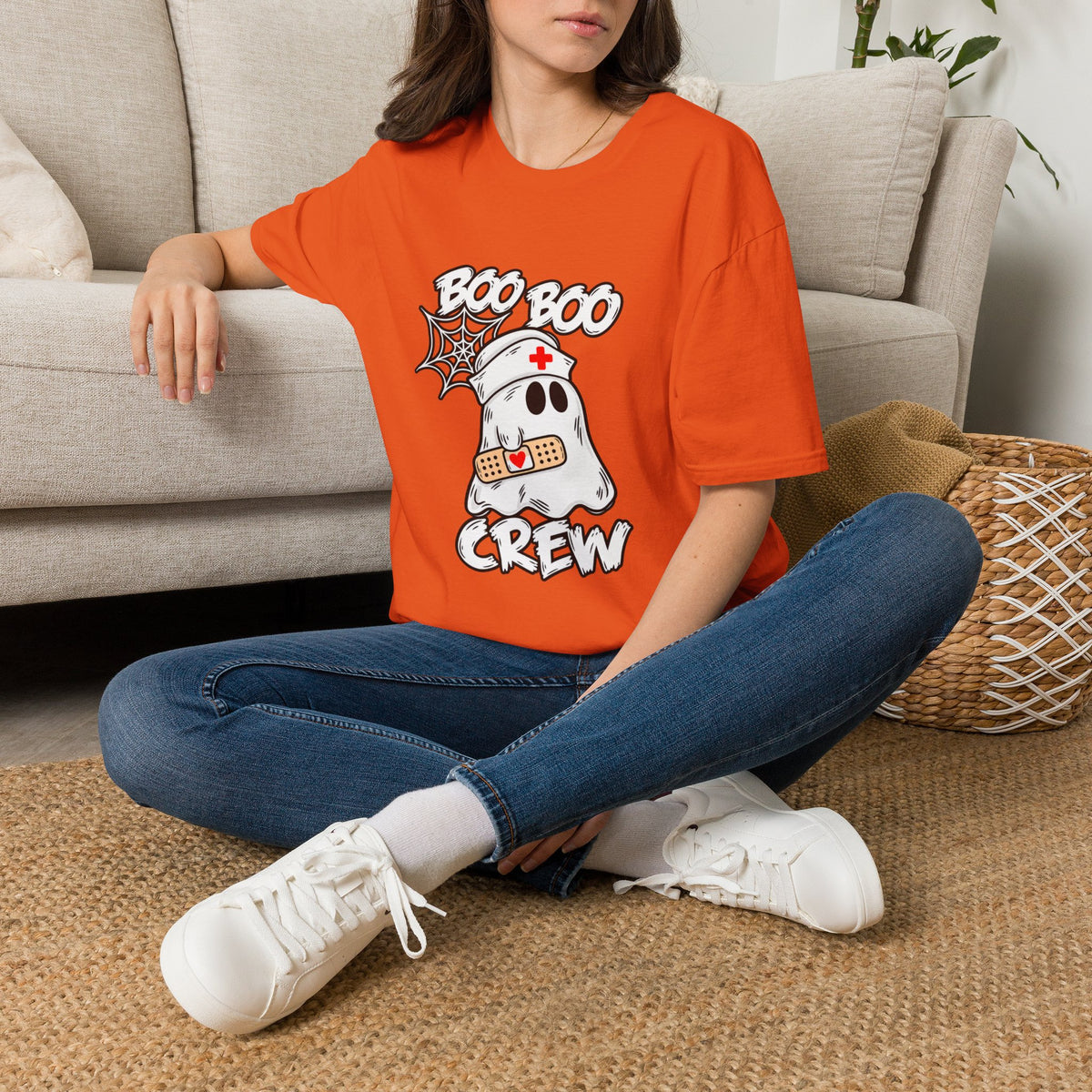 Boo Boo Crew T-Shirt — Cute Nurse Ghost Halloween Tee