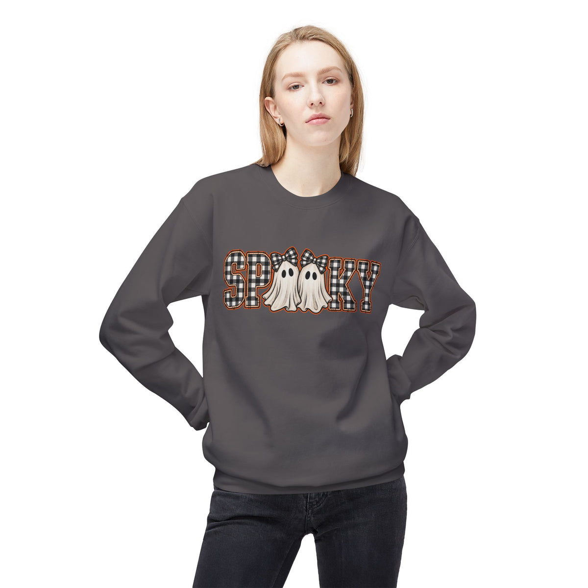 Spooky Plaid Ghosts Sweatshirt