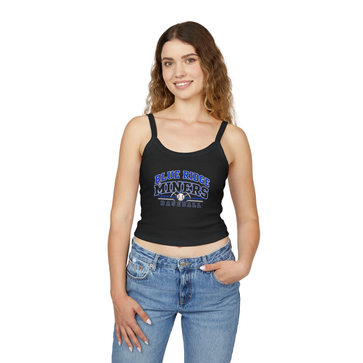 Blue Ridge Miners Baseball Tank Top - Women's Spaghetti Strap Graphic Tank