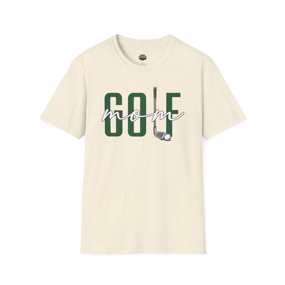 Golf Mom T-Shirt — ‘GOLF’ Script Logo with Club & Ball