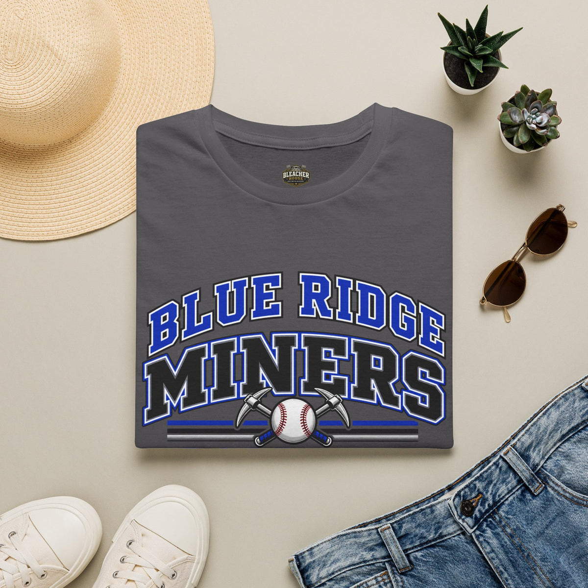 Blue Ridge Miners Baseball T-Shirt - Unisex Softstyle Tee