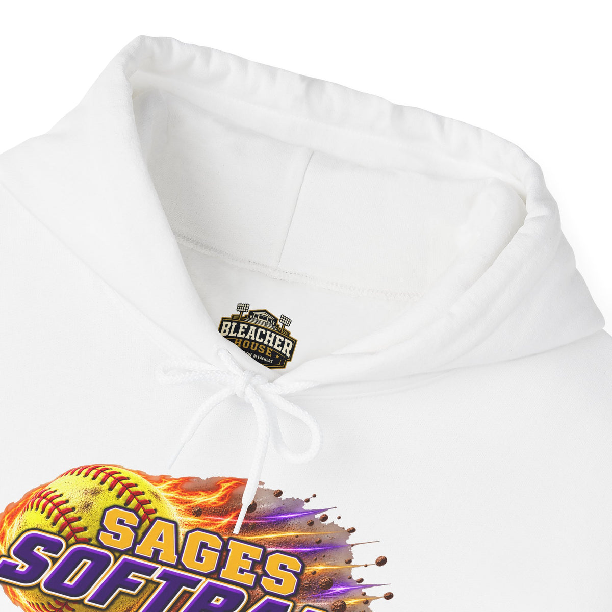 Sages Flaming Softball Hoodie