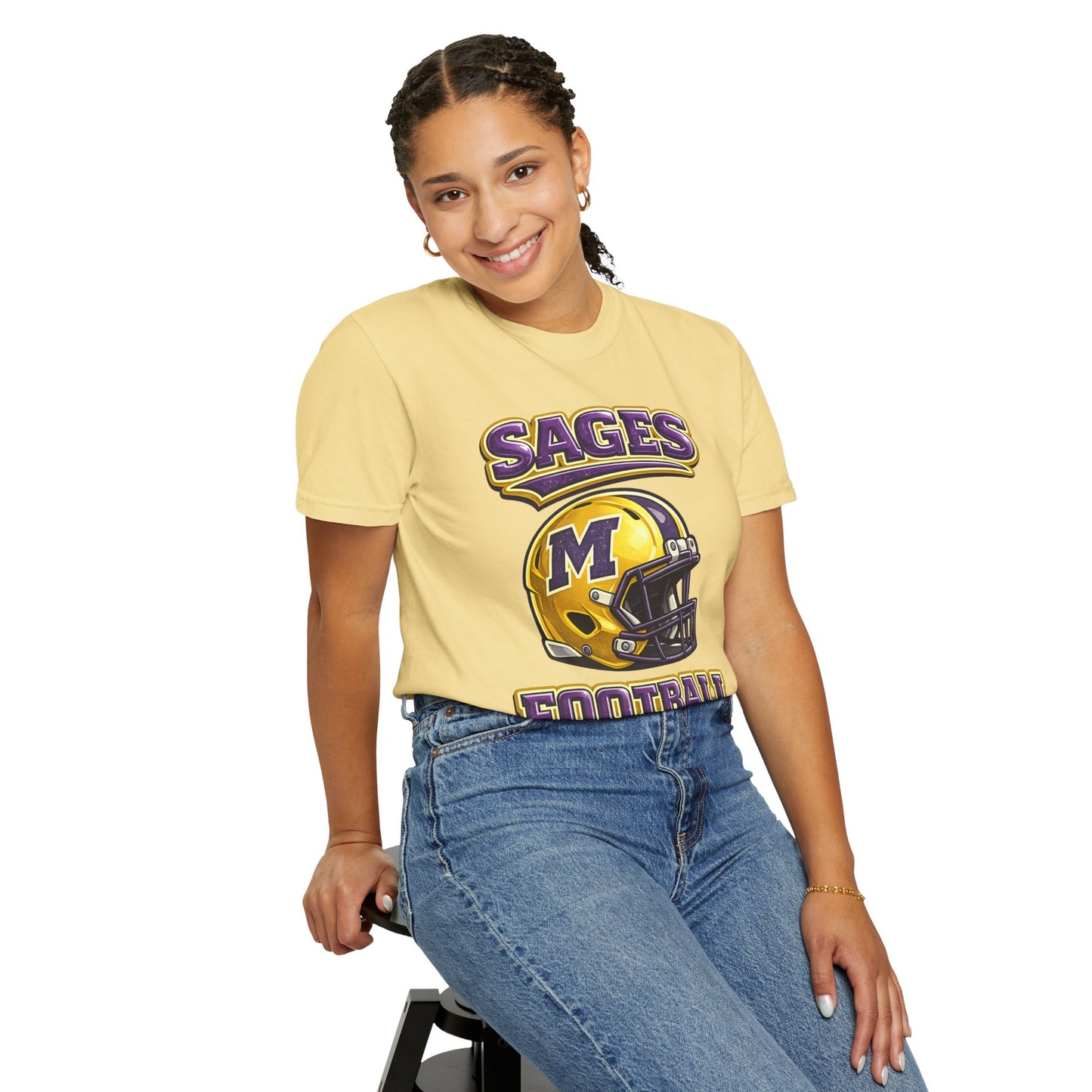 Sages Football Shiny Helmet T-Shirt
