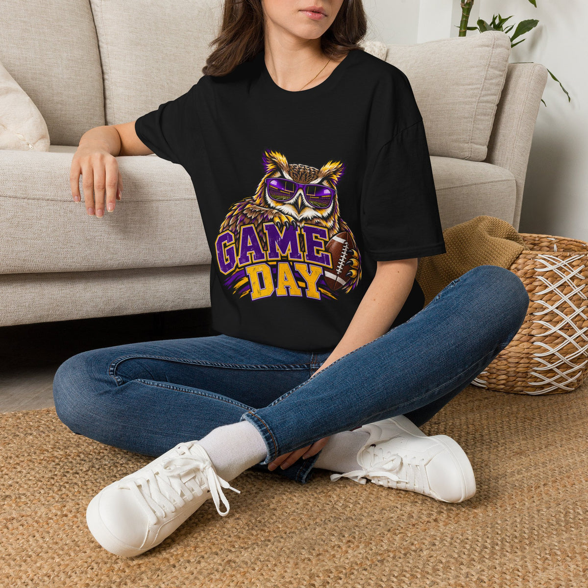Game Day Owl T-Shirt — Vintage Sports Mascot Tee