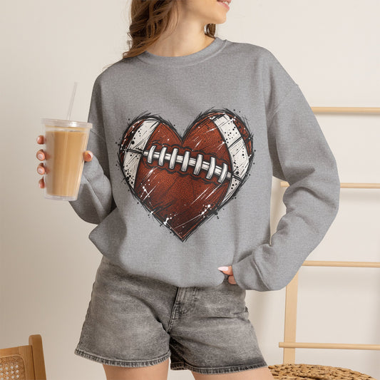 Unisex Heavy Blend™ Football Crewneck Sweatshirt