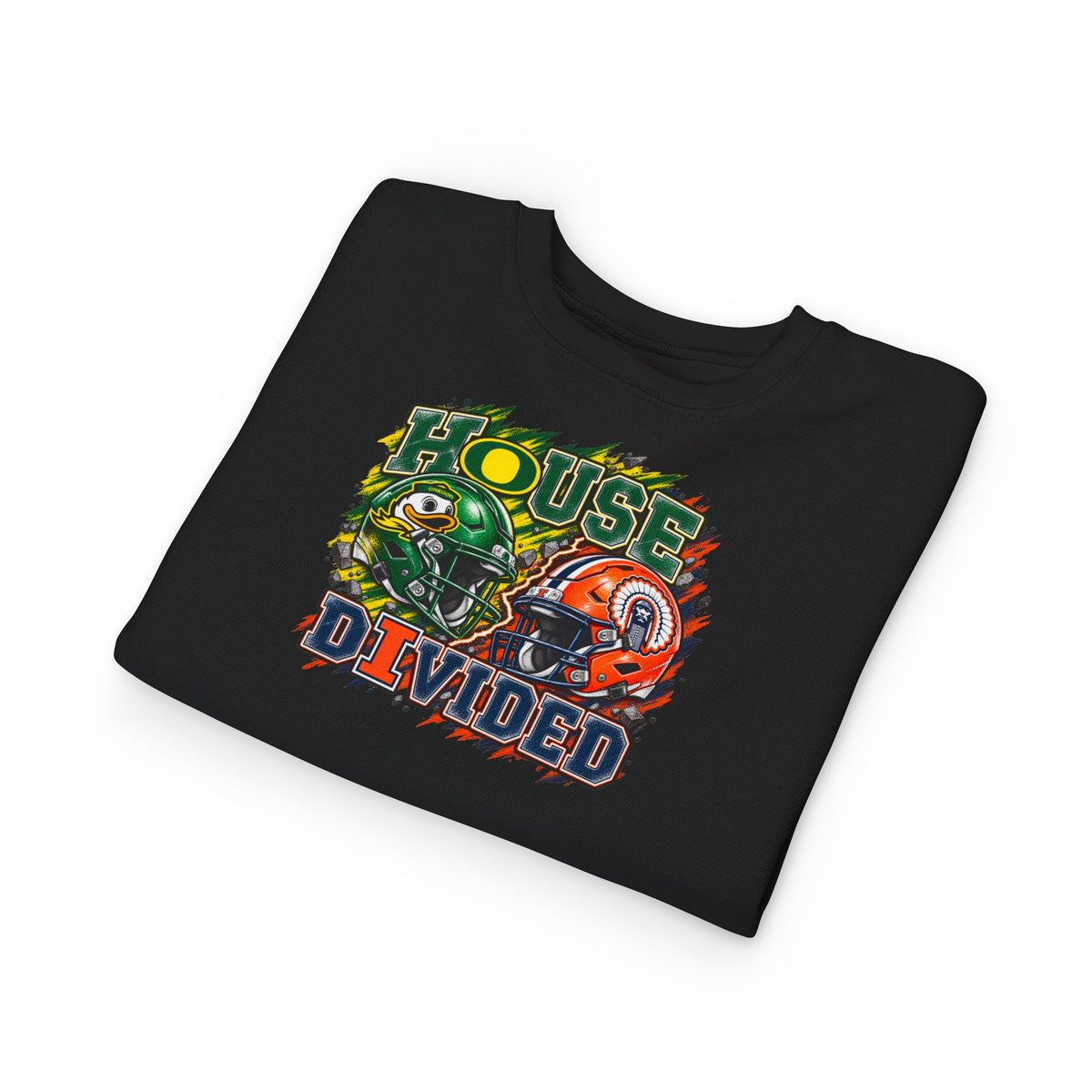 TODDLER House Divided Sweatshirt - Illinois vs Oregon
