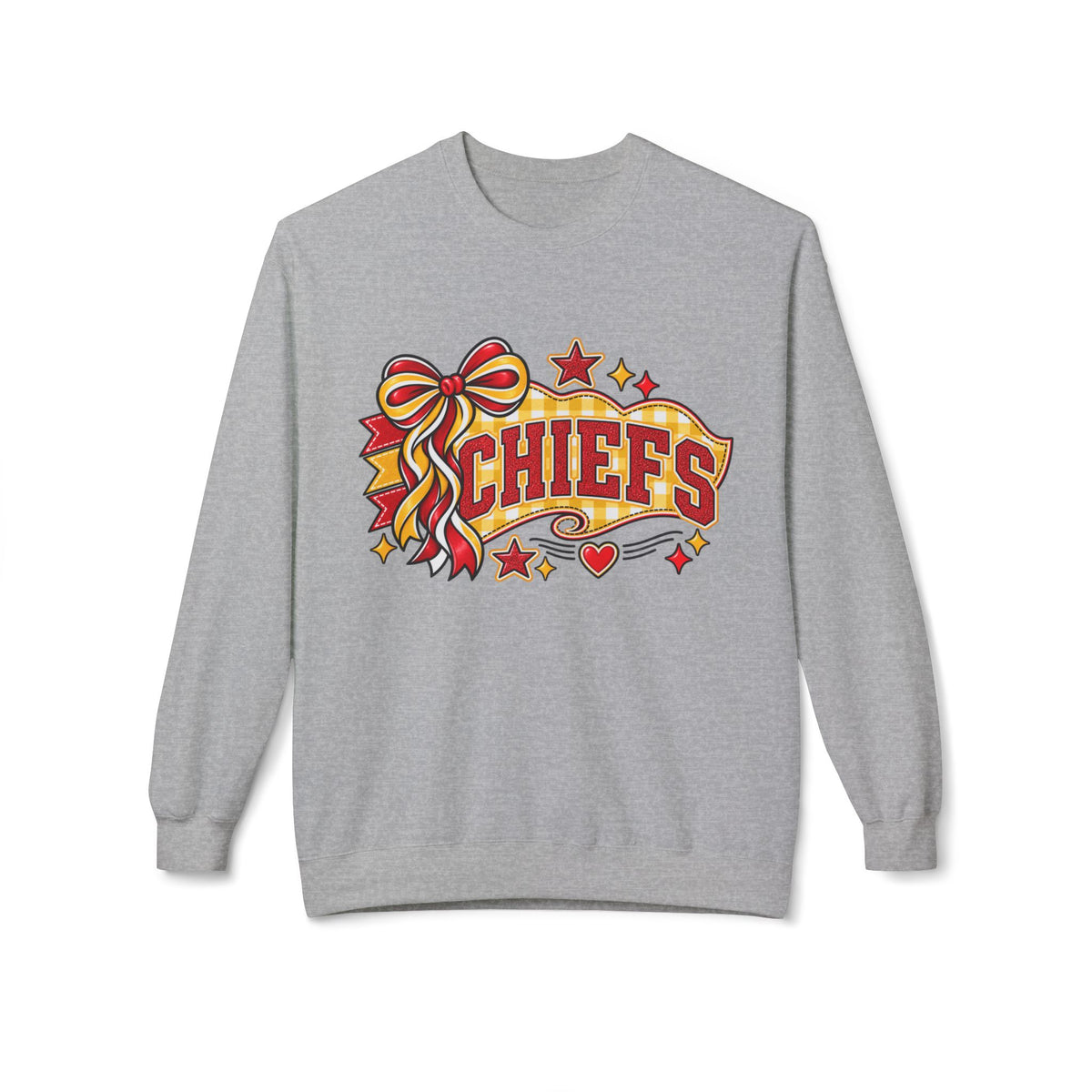 Chiefs Ribbon & Banner Crewneck Sweatshirt - Team Spirit Pullover