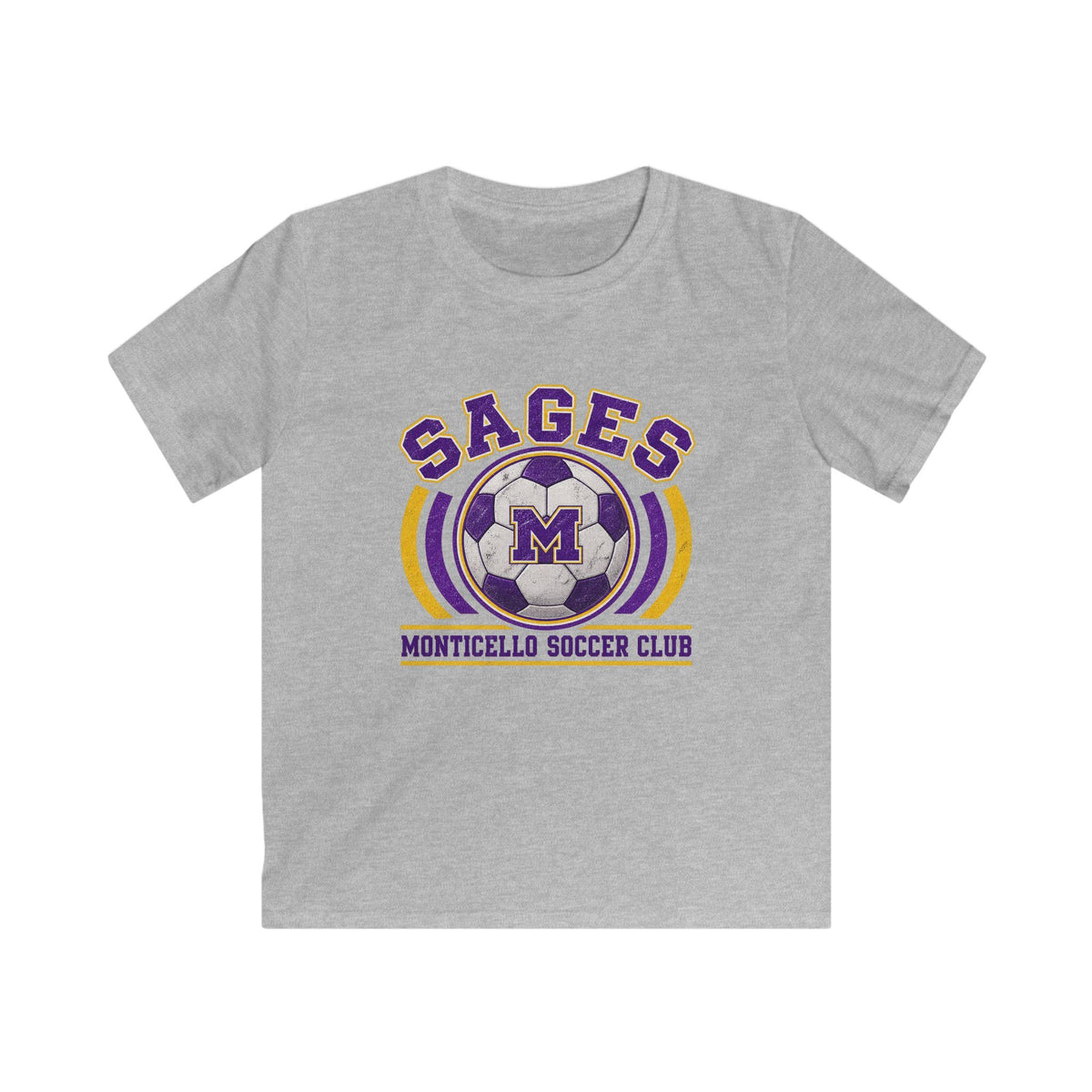 YOUTH CUSTOMIZABLE Sages Soccer Club T-Shirt — YOUR NAME AND NUMBER