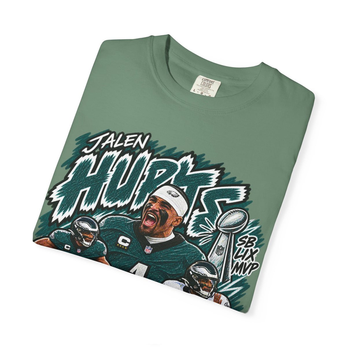 Jalen Hurts Graphic T-Shirt - Sunday Standouts Sketch Series