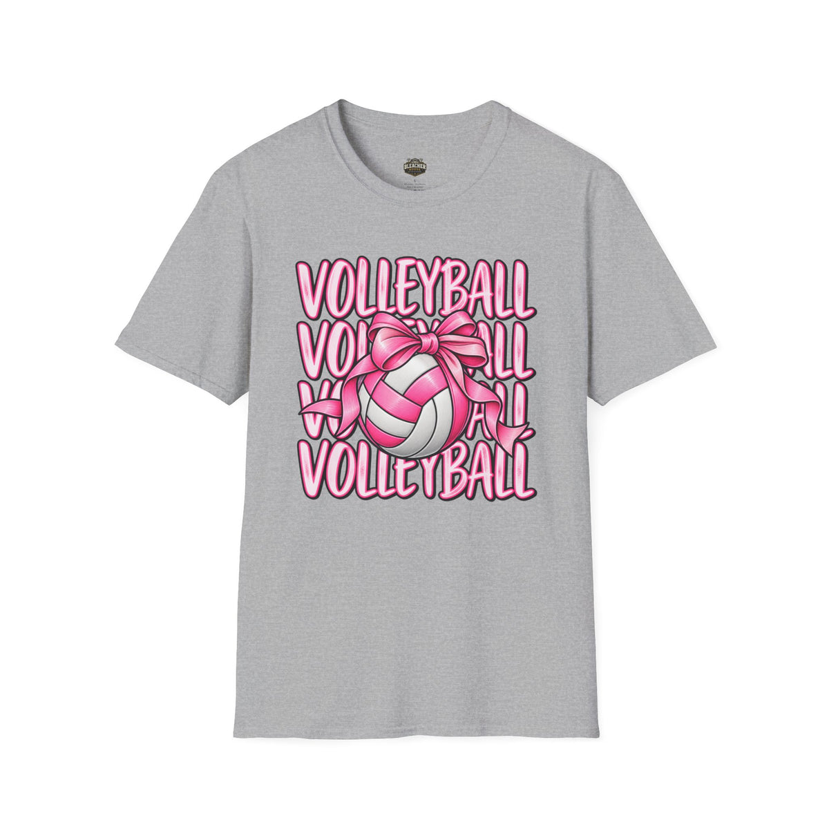 Volleyball Pink Ribbon Tee — Cute Volleyball Graphic Shirt for Players & Fans