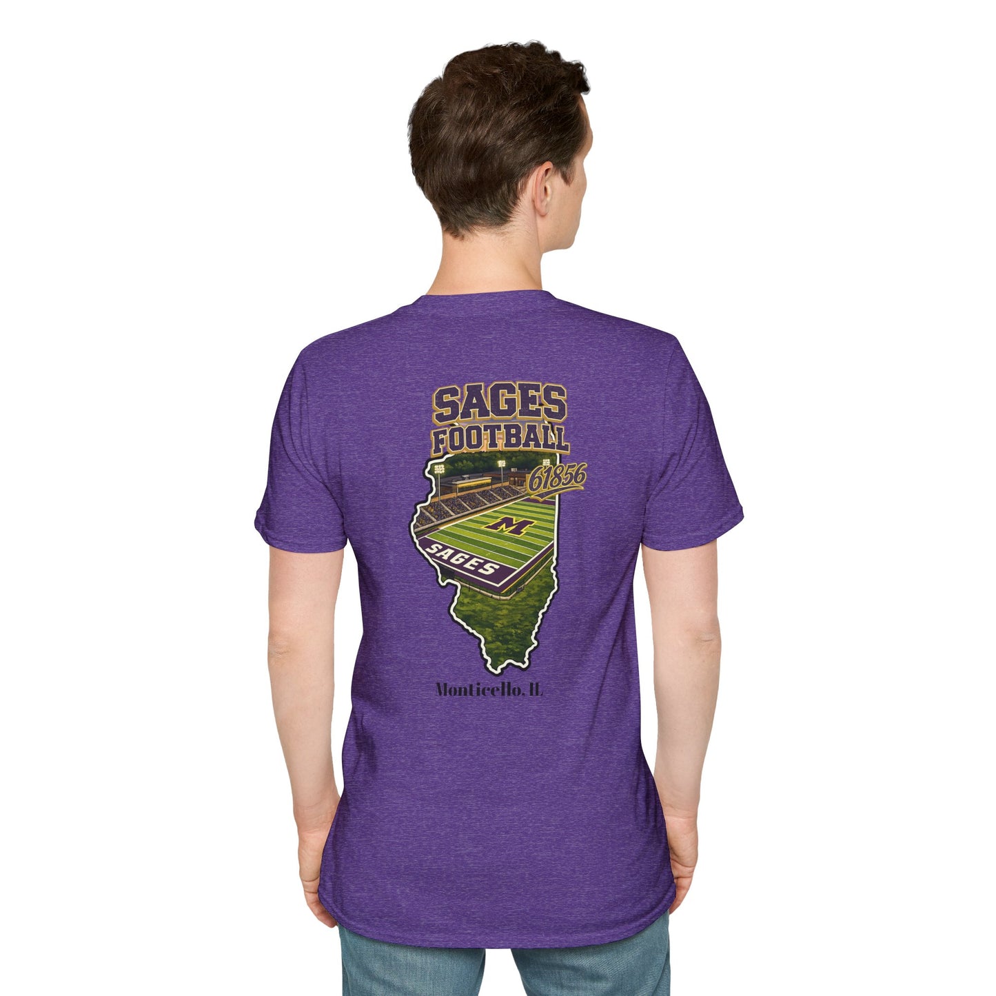 Graphic Sages Field in Illinois Border T-Shirt