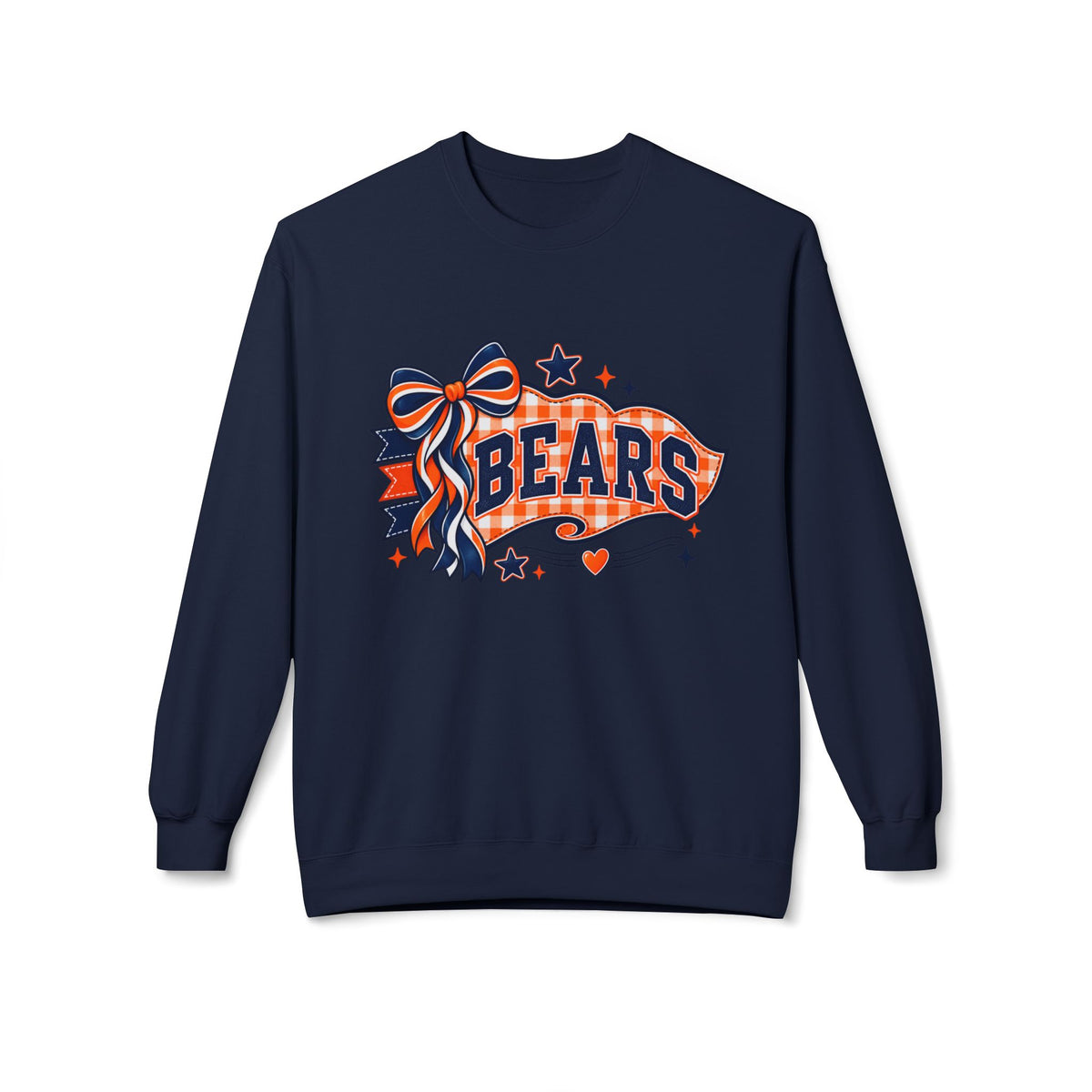 Bears Ribbon Crewneck Sweatshirt – Vintage Team Spirit Pullover