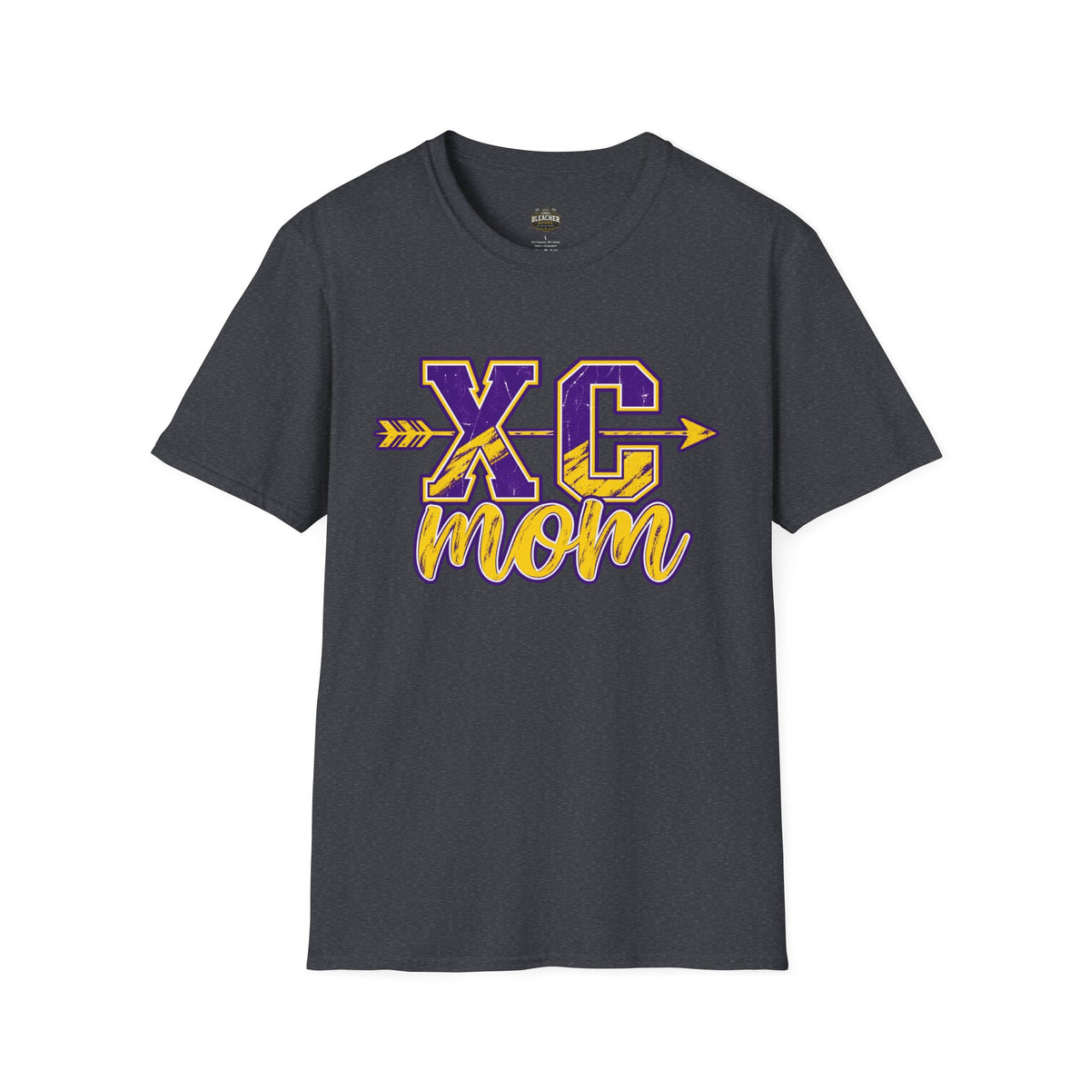 XC Mom T‑Shirt – Cross Country Mom Graphic Tee (Arrow & Varsity Lettering)