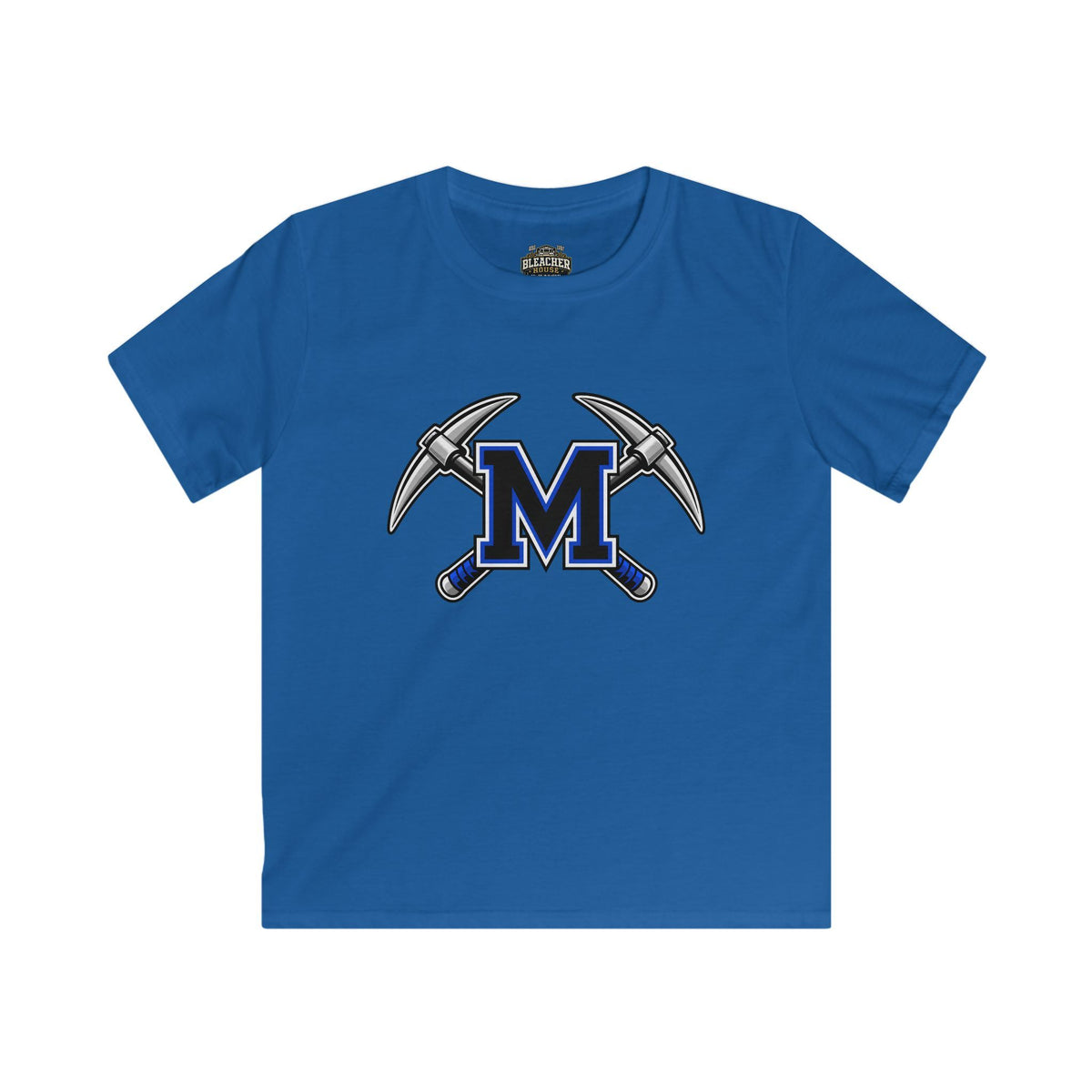 YOUTH Miners M Logo Tee — Crossed Pickaxes Youth Unisex Softstyle