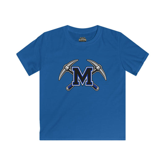 YOUTH Miners M Logo Tee — Crossed Pickaxes Youth Unisex Softstyle