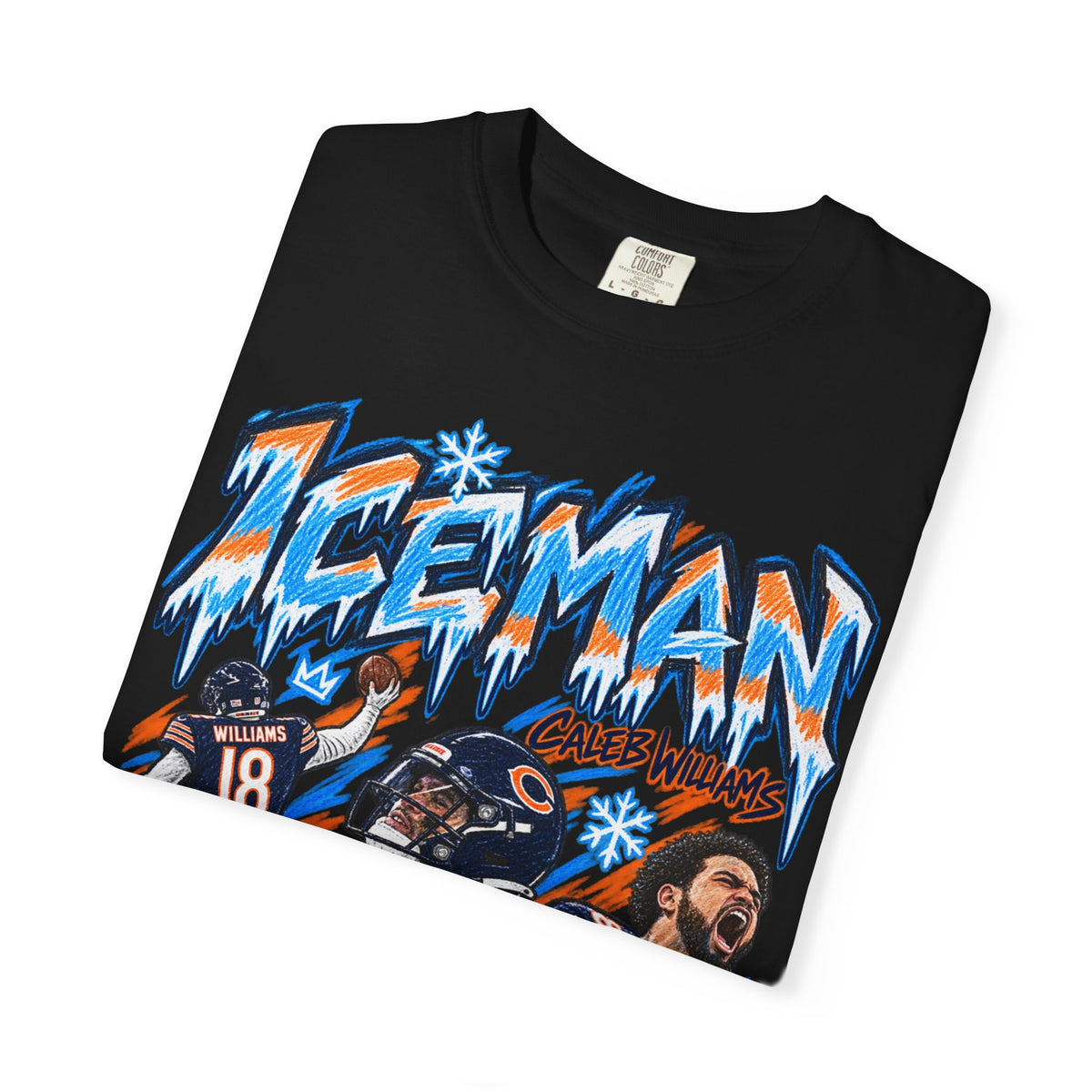 Caleb Williams, ICEMAN Graphic T-Shirt - Sunday Standouts Sketch Series